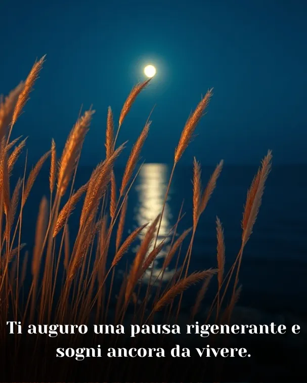 Ti auguro una pausa rigenerante e sogni ancora da vivere