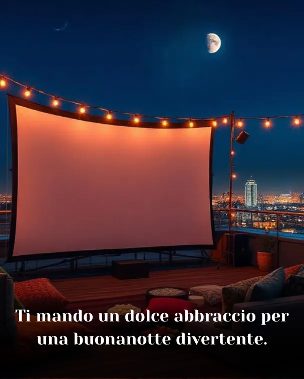 Ti mando un dolce abbraccio per una buonanotte divertente