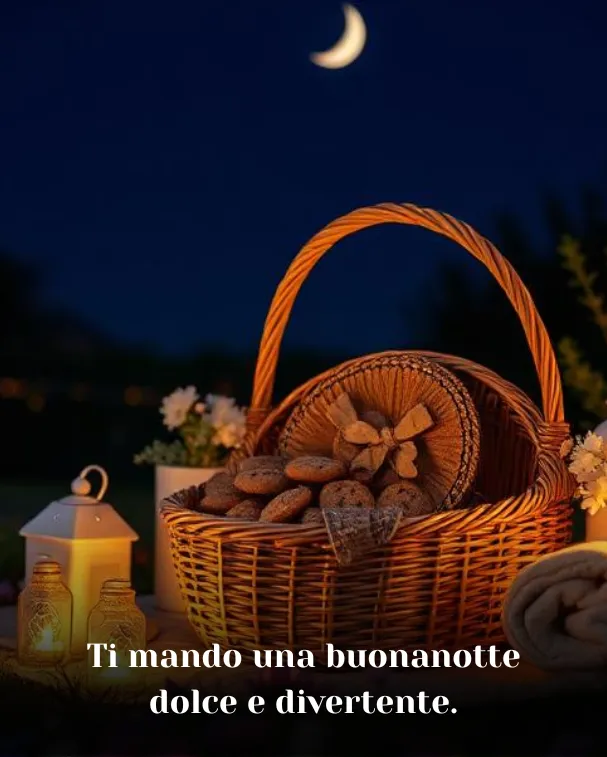 Ti mando una buonanotte dolce e divertente