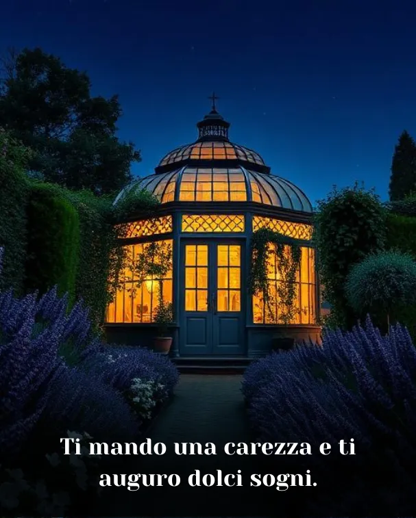 Ti mando una carezza e ti auguro dolci sogni