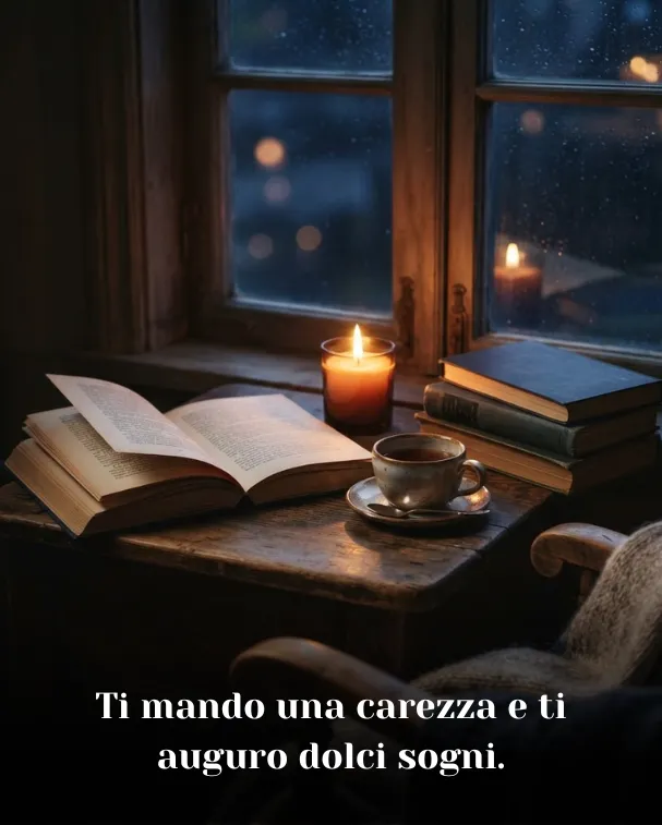 Ti mando una carezza e ti auguro dolci sogni