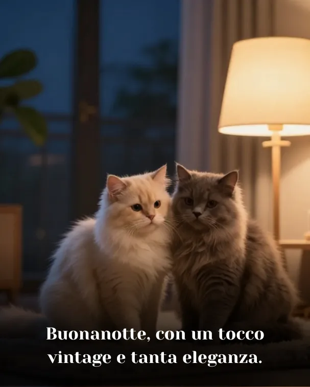 Buonanotte, con un tocco vintage e tanta eleganza