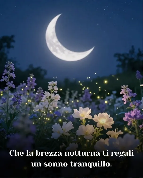 Che la brezza notturna ti regali un sonno tranquillo