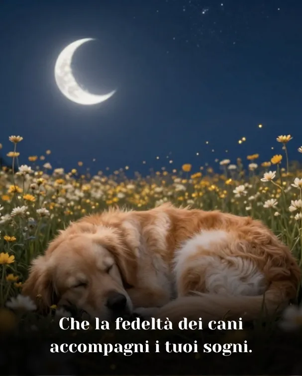 Che la fedeltà dei cani accompagni i tuoi sogni