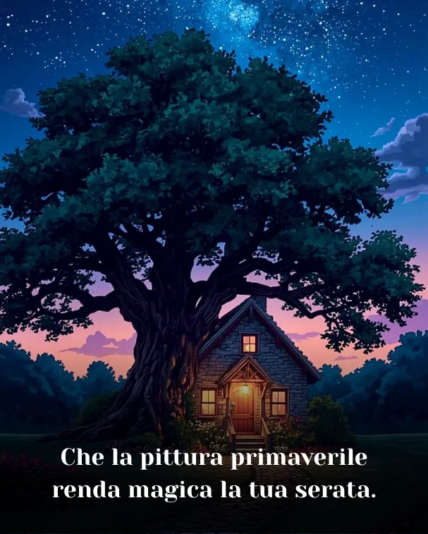 Che la pittura primaverile renda magica la tua serata 
