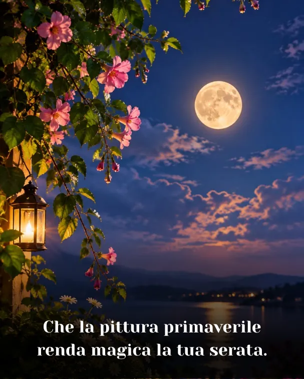Che la pittura primaverile renda magica la tua serata