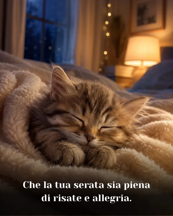 Che la tua serata sia piena di risate e allegria