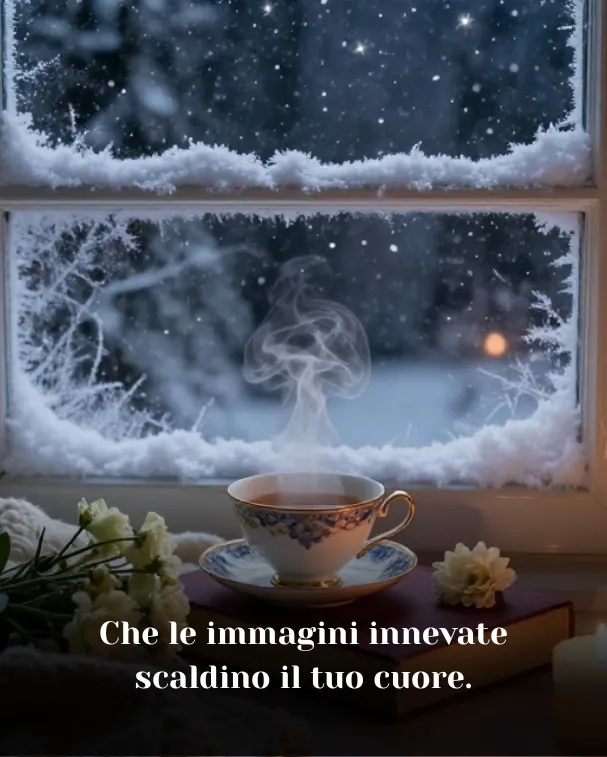 Che le immagini innevate scaldino il tuo cuore
