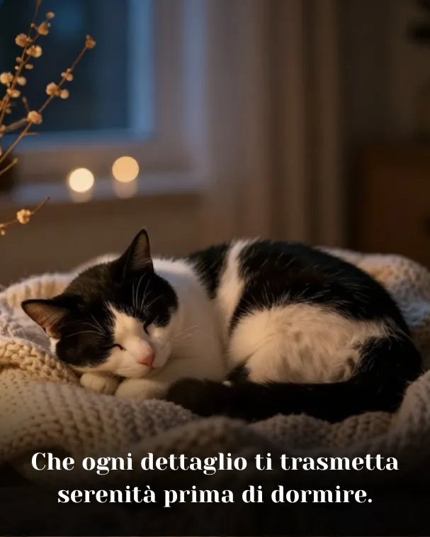 Che ogni dettaglio ti trasmetta serenità prima di dormire