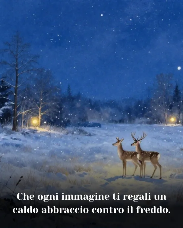 Che ogni immagine ti regali un caldo abbraccio contro il freddo