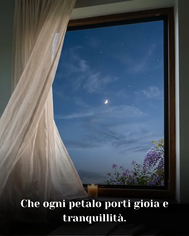 Che ogni petalo porti gioia e tranquillità