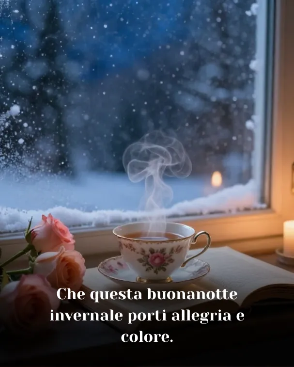 Che questa buonanotte invernale porti allegria e colore