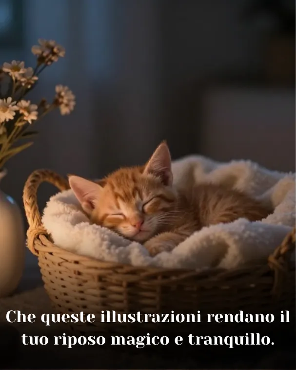 Che queste illustrazioni rendano il tuo riposo magico e tranquillo