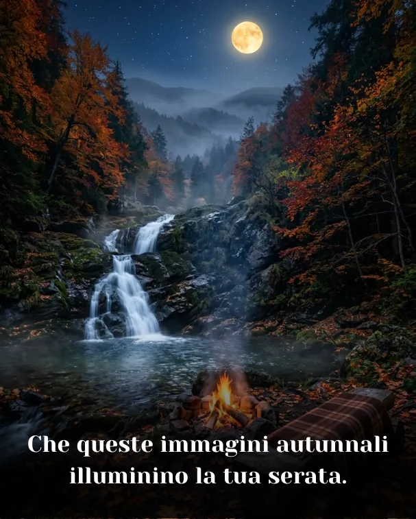 Che queste immagini autunnali illuminino la tua serata
