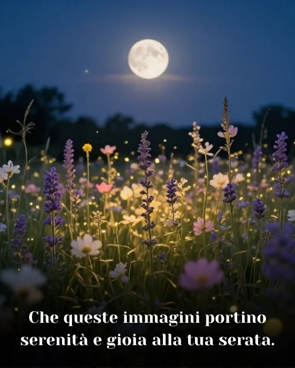 Che queste immagini portino serenità e gioia alla tua serata