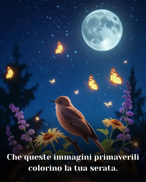 Che queste immagini primaverili colorino la tua serata