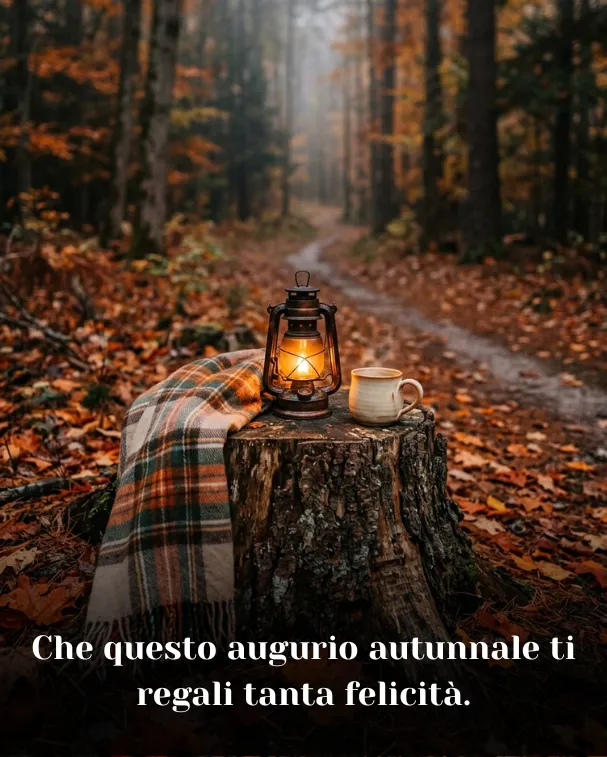 Che questo augurio autunnale ti regali tanta felicità