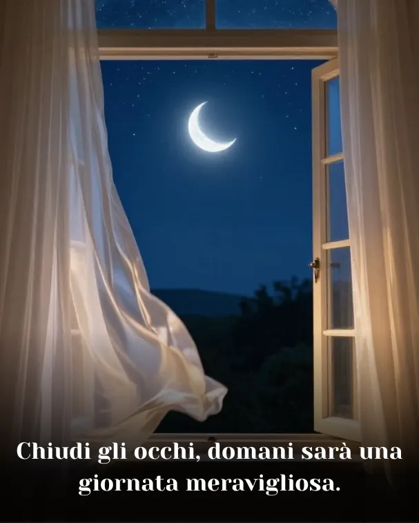 Chiudi gli occhi, domani sarà una giornata meravigliosa