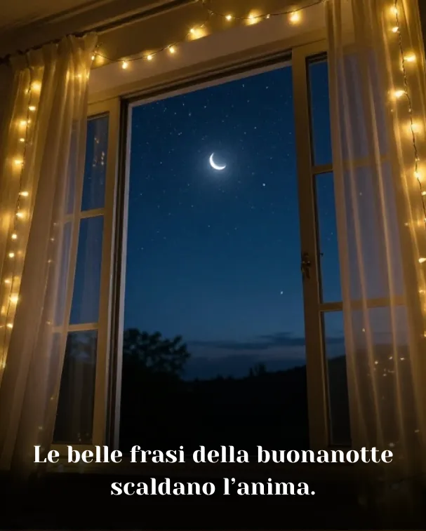 Le belle frasi della buonanotte scaldano l’anima