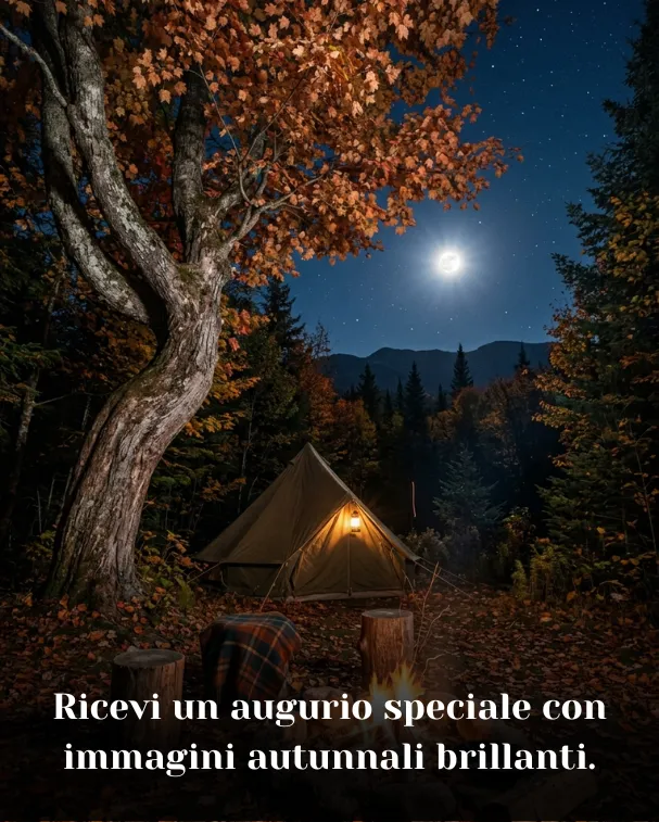 Ricevi un augurio speciale con immagini autunnali brillanti