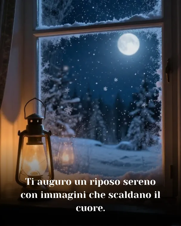 Ti auguro un riposo sereno con immagini che scaldano il cuore
