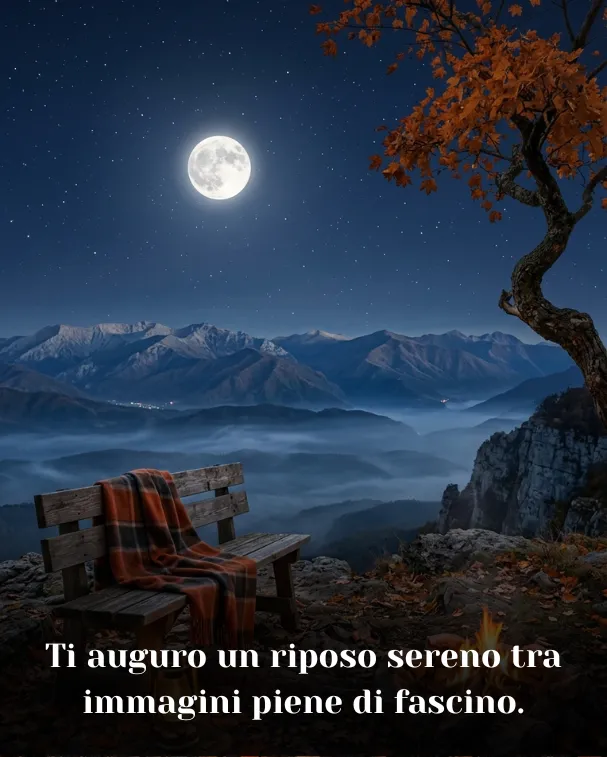 Ti auguro un riposo sereno tra immagini piene di fascino