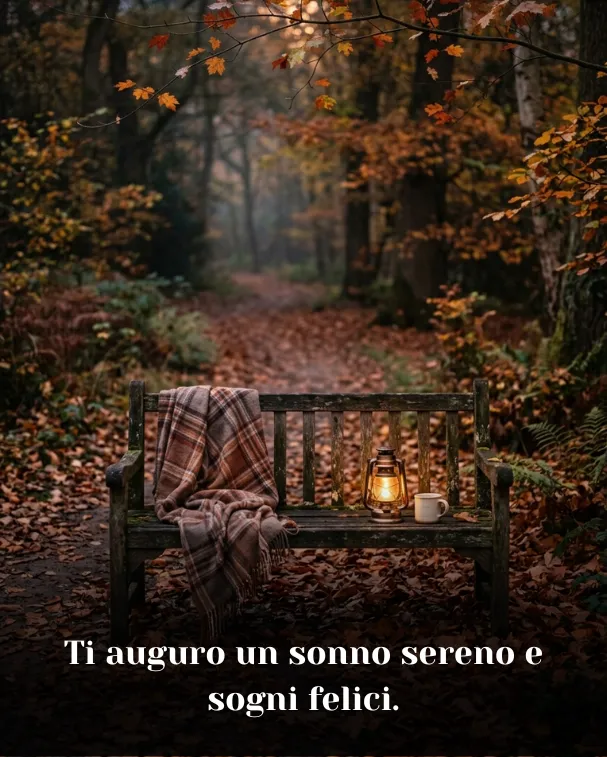 Ti auguro un sonno sereno e sogni felici