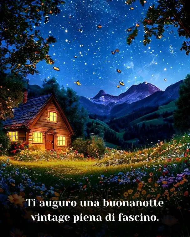 Ti auguro una buonanotte vintage piena di fascino 