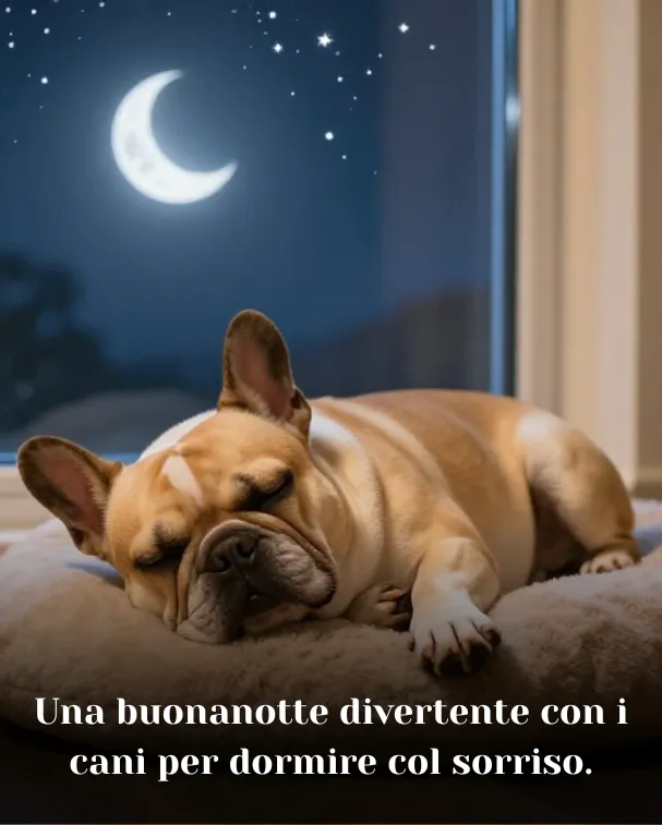 Una buonanotte divertente con i cani per dormire col sorriso