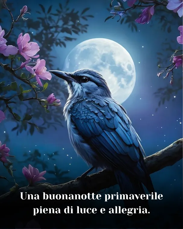 Una buonanotte primaverile piena di luce e allegria